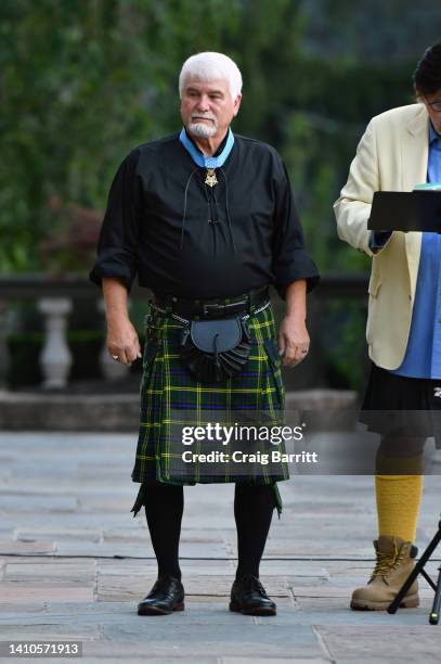 James McCloon attends the Dressed To Kilt Fashion Show and Charity Dinner At Millneck Manor on July 23, 2022 in Mill Neck, New York.