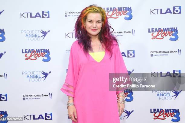 Pauley Perrette attends Project Angel Food's Lead with Love 3 - a Fundraising Special on KTLA on July 23, 2022 in Los Angeles, California.