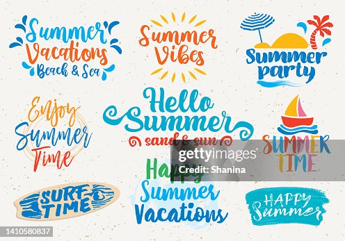 Summertime Modern Script Greetings - v2 Summertime Modern Script Greetings - v2