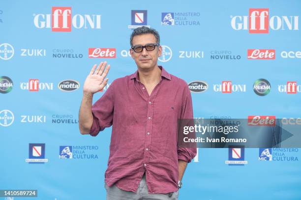 Francesco Siciliano attends the photocall at the Giffoni Film Festival 2022 on July 23, 2022 in Giffoni Valle Piana, Italy.