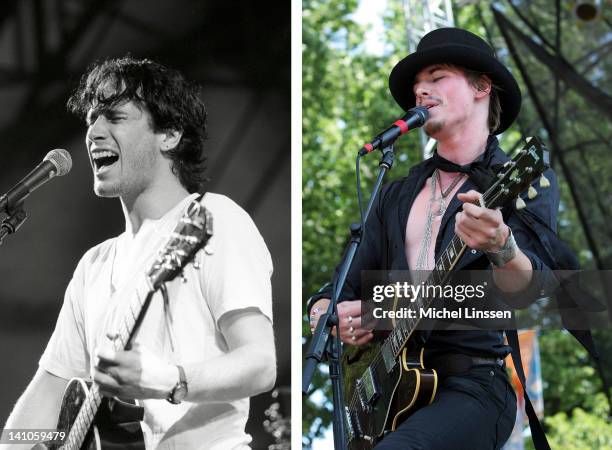 In this composite image a comparison has been made between Jeff Buckley and actor Reeve Carney. Reeve Carney will reportedly play Jeff Buckely in a...