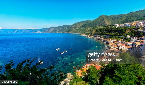 scilla - strait of messina stock pictures, royalty-free photos & images