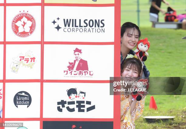 General view prior to during the J.LEAGUE Meiji Yasuda J2 28th Sec. Match between Roasso Kumamoto and Zweigen Kanazawa at EGAO Kenko Stadium on July...