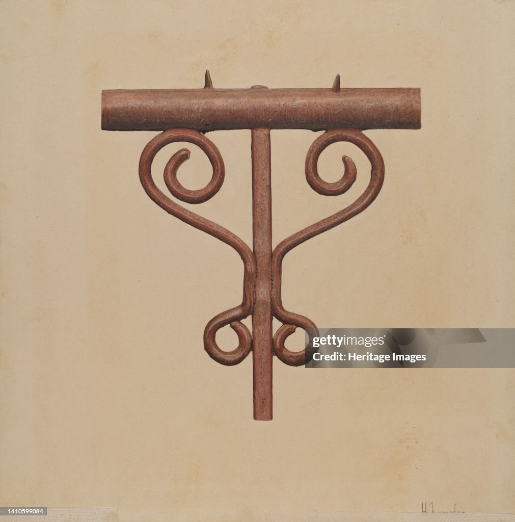 Cast Orpn Window Railing Cast Iron Window Railing, circa 1939. Artist Harley Kempter. News Photo ...