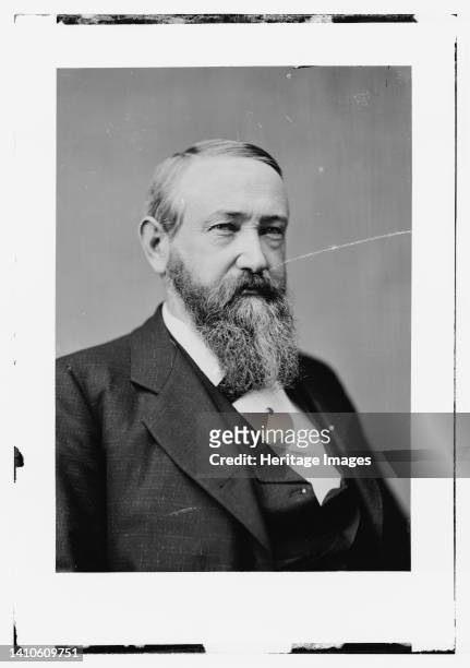 President Benjamin Harrison, between 1870 and 1880. [23rd president of the United States; grandson of the ninth president, William Henry Harrison]....
