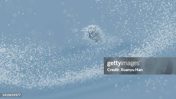 abstract particles background - white morph photos et images de collection