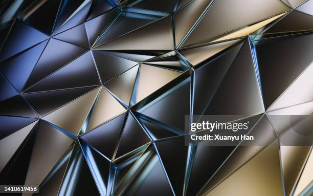 3d illustration polygon background - diamond shaped stock pictures, royalty-free photos & images