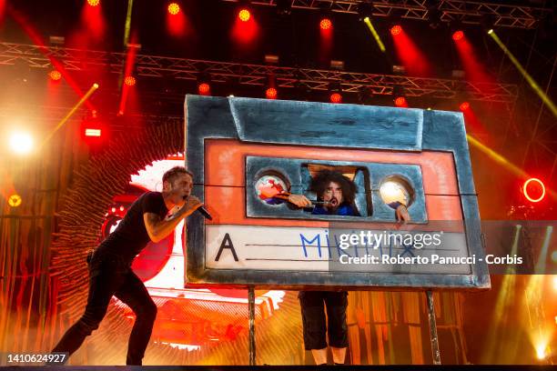 Italian Singer Caparezza performs on July 23, 2022 in Rome, Italy.