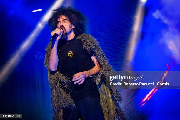 Italian Singer Caparezza performs on July 23, 2022 in Rome, Italy.