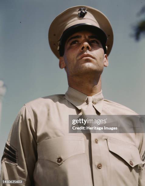 Marine Sgt. At New Orleans, La. Artist Howard Hollem.