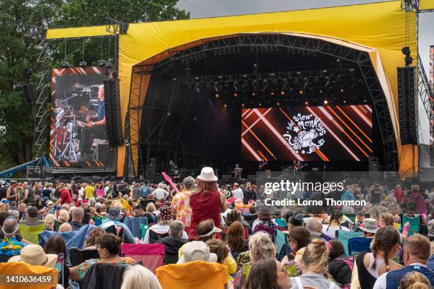The Blow Monkeys perform during the 2022 Rewind Festival: Scotland at Scone Palace on July 24, 2022 in Perth, Scotland.