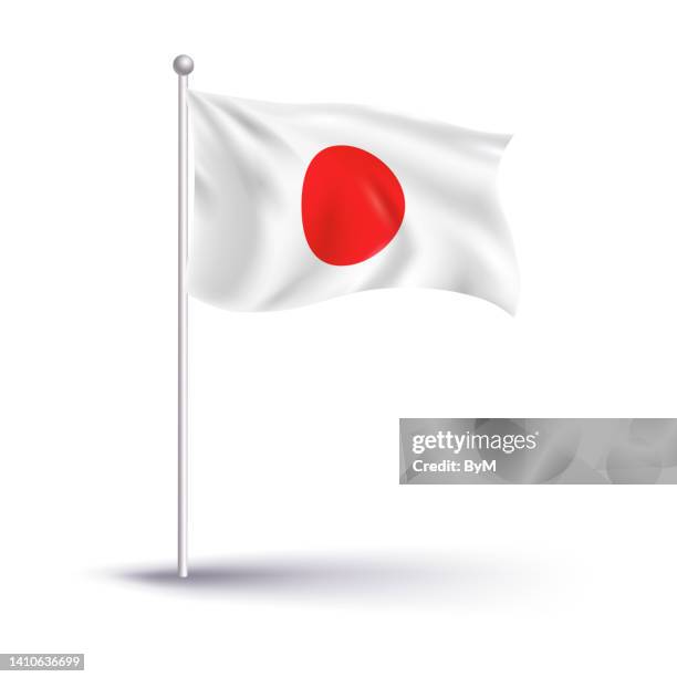 flag of japan - japan flag stock illustrations