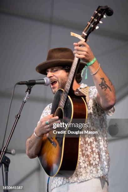 Langhorne Slim performs during the 2022 Newport Folk Festival at Fort Adams State Park on July 23, 2022 in Newport, Rhode Island.