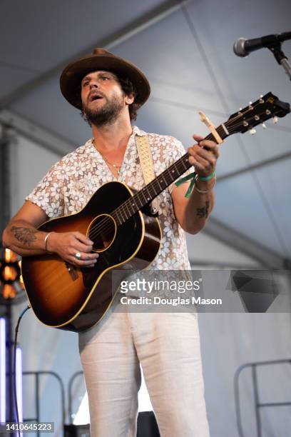 Langhorne Slim performs during the 2022 Newport Folk Festival at Fort Adams State Park on July 23, 2022 in Newport, Rhode Island.