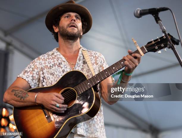 Langhorne Slim performs during the 2022 Newport Folk Festival at Fort Adams State Park on July 23, 2022 in Newport, Rhode Island.