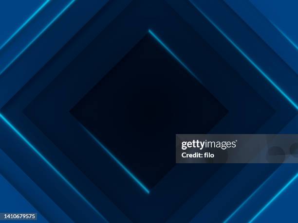 stockillustraties, clipart, cartoons en iconen met diamond glow depth layers abstract background - diep