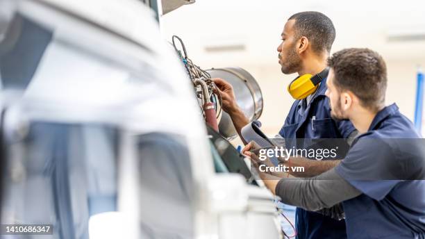 Multimeter Aviation 789 Two People Working Together Aviation Stock Photos, High-Res ...