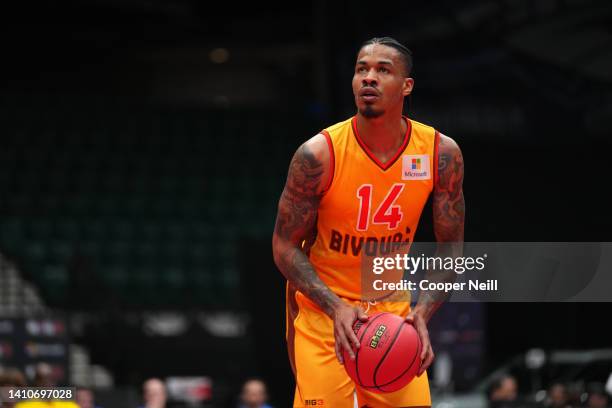 Gerald Green of Bivouac shoots against the Killer 3's during BIG3 Week Six at Comerica Center on July 24, 2022 in Frisco, Texas.