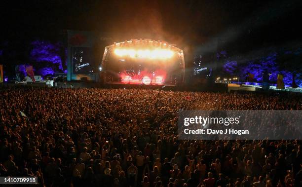 Snow Patrol perform during day four of Latitude Festival 2022 at Henham Park on July 24, 2022 in Southwold, England.