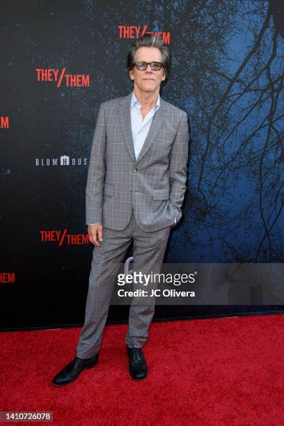 Kevin Bacon attends the world premiere of “They/Them” during the 2022 Outfest Los Angeles LGBTQ+ Film Festival closing night at Ace Hotel on July 24,...