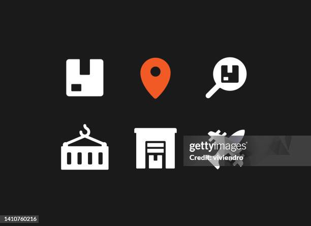 delivery icon design - warehouse worker stock illustrations