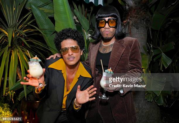 Co-Owners of SelvaRey Rum Bruno Mars and Anderson .Paak attend the SelvaRey Pina Colada Party Hosted by Bruno Mars & Anderson .Paak at The Hollywood...