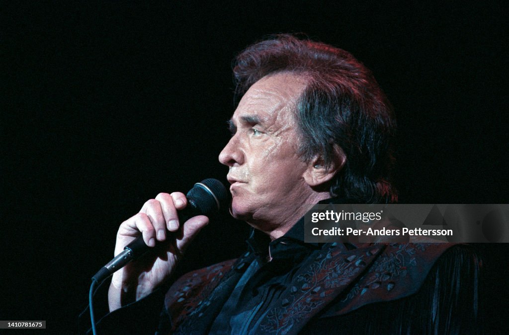 Johnny Cash performs in Branson, MO