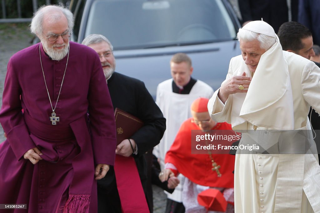 Pope Attends The Vespers Prayer Service With The Archbishop of Canterbury