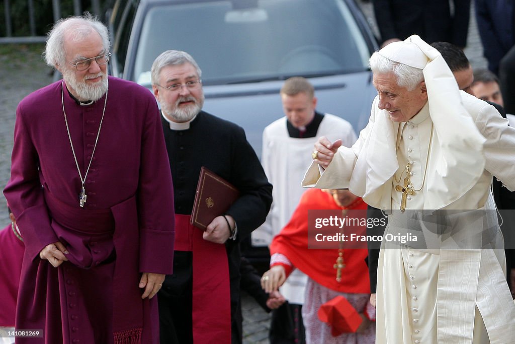 Pope Attends The Vespers Prayer Service With The Archbishop of Canterbury