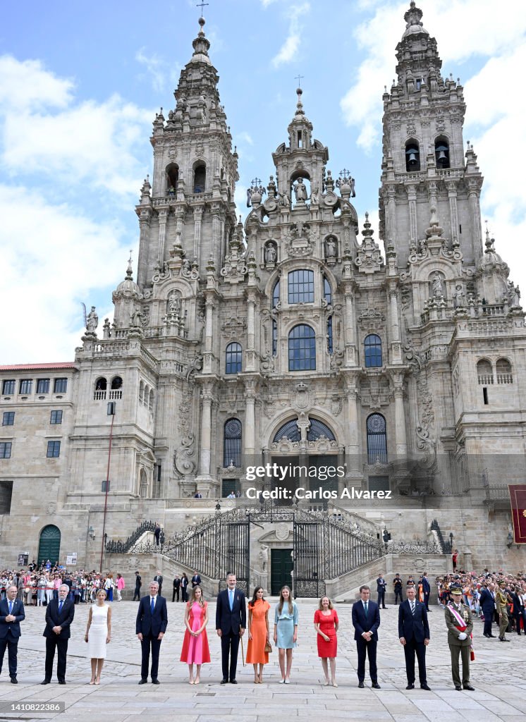 Spanish Royal Family Attends A National Offering To The Apostle Santiago