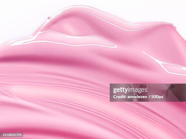 glossy pink cosmetic texture as beauty make-up product background - glossy lips stock pictures, royalty-free photos & images