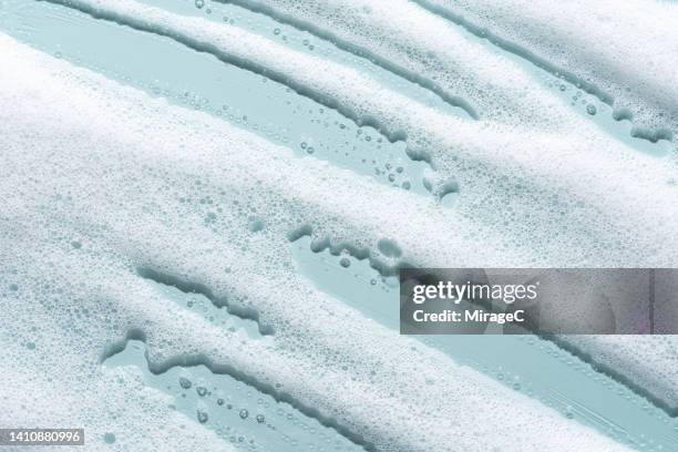 white foam soap suds texture background - 石鹸 ストックフォトと画像