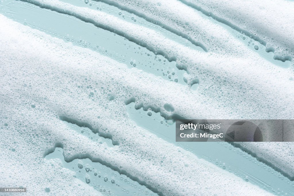 White Foam Soap Suds Texture Background