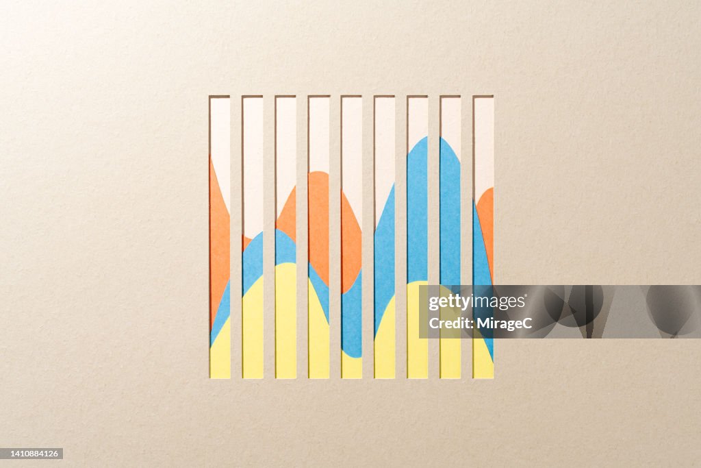 Wave Graph Paper Paper Craft Waving Curve Chart With Grid High-Res Stock Photo - Getty ...