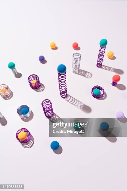 Colorful Spring Bounce Graph Bouncing Ball Photos and Premium High Res Pictures - Getty Images