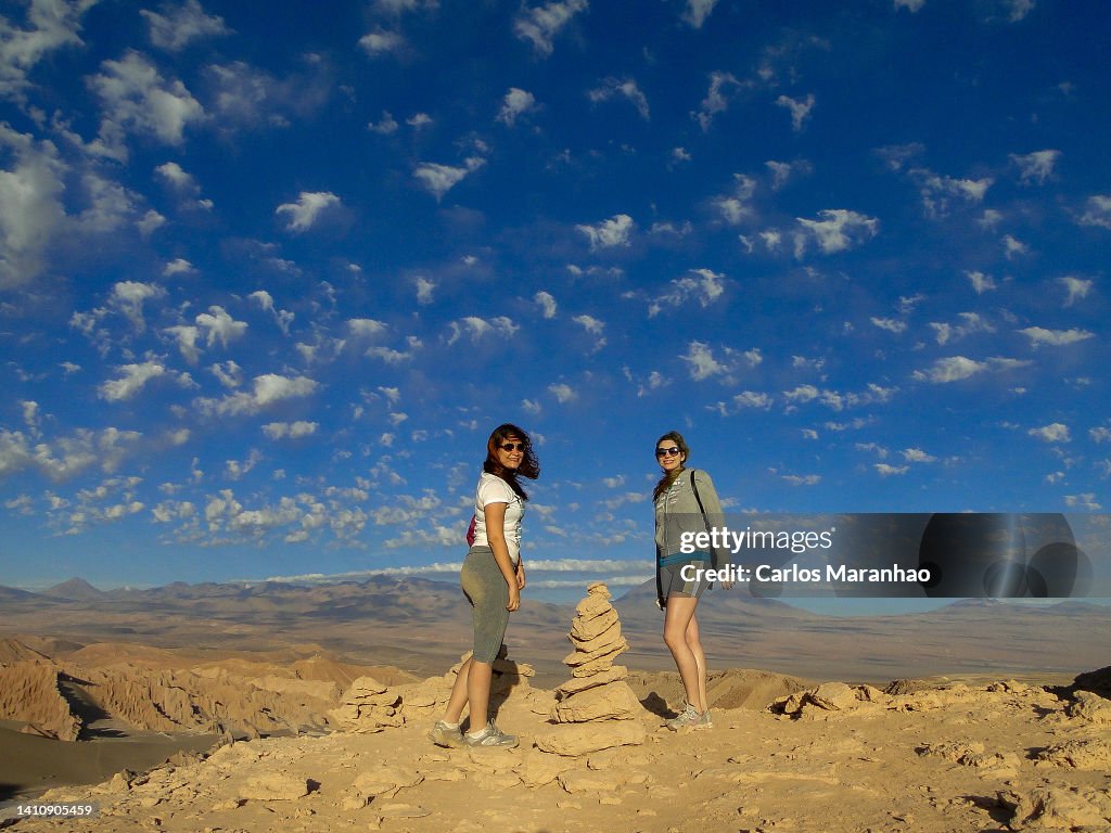 Tourists in the Atacama Desert