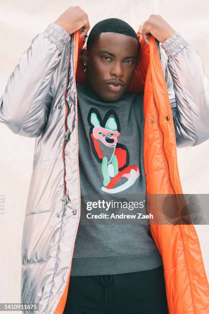 Actor/dancer Woody McClain is photographed for Bleu Magazine on August 12, 2020 in Brooklyn, New York.