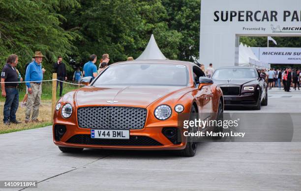 The Bentley Continental GT seen at Goodwood Festival of Speed 2022 on June 23rd in Chichester, England. The annual automotive event is hosted by Lord...
