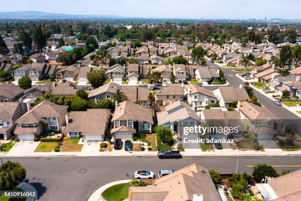 aerial real estate in south orange county california - california house stock pictures, royalty-free photos & images