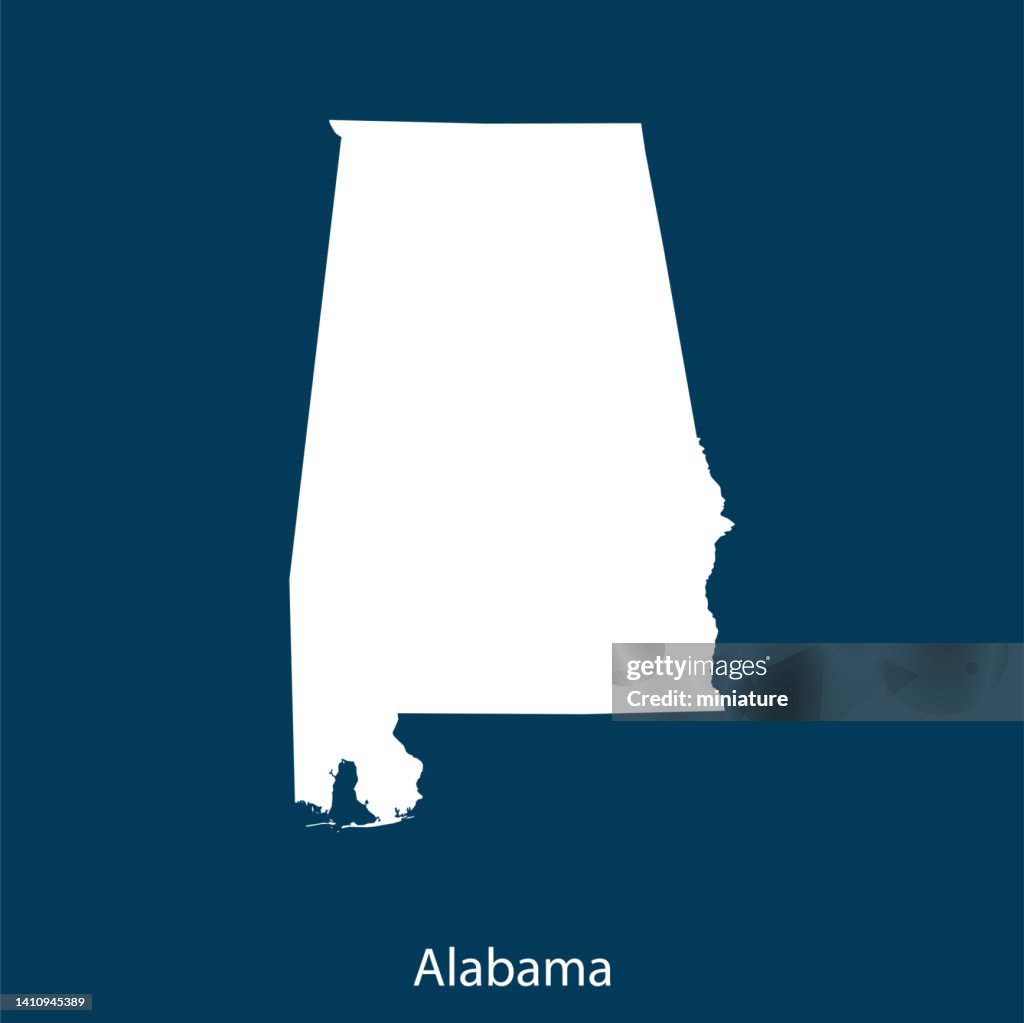 Al Map Vector Alabama Map High-Res Vector Graphic - Getty Images