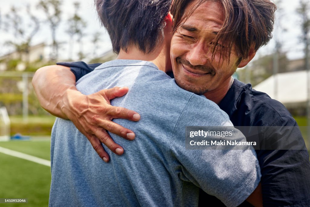 A middle-aged uncle who enjoys playing soccer on holidays.