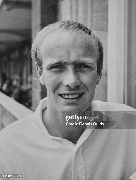 Portrait of cricketer Jack Birkenshaw, Right-arm off-break spin bowler and Left-handed batter for Leicestershire County Cricket Club on 15th July...