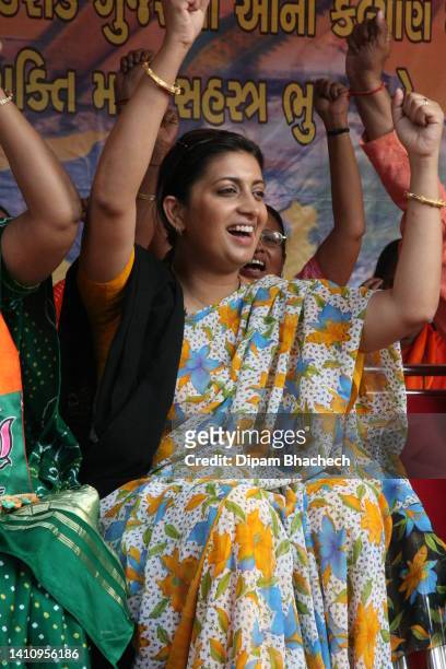 Smriti Irani at a Function organised by BJP in Ahmedabad Gujarat India on 9th December 2007.