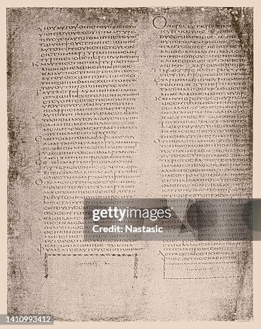 First Codex Greek Bible Manuscript From The 5th Century The Socalled Codex ...