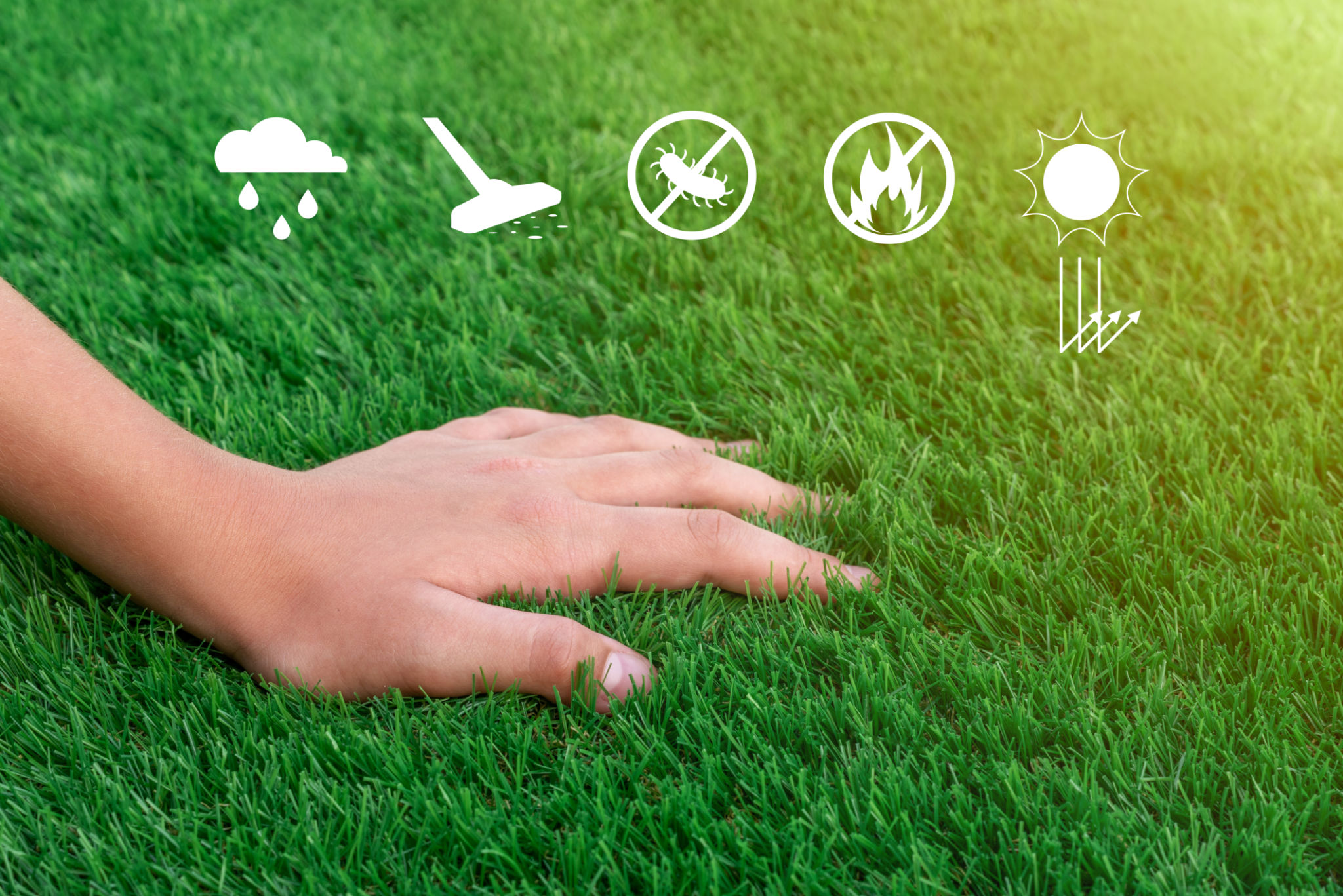 artificial lawn installation