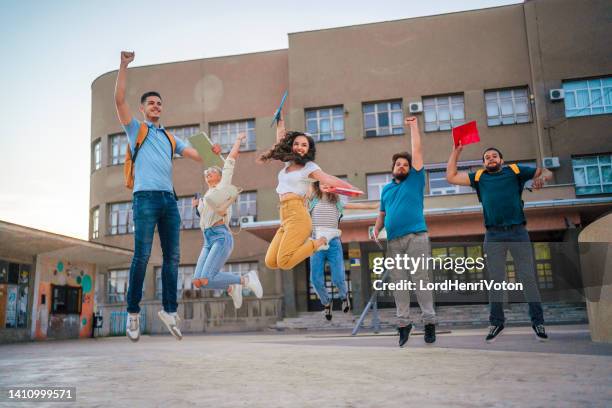 702 Happy College Students Jumping Stock Photos, High-Res Pictures, and ...