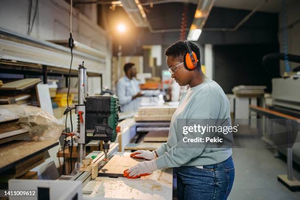 professional at work - woodshop stock pictures, royalty-free photos & images