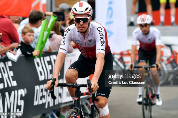 Kenneth Vanbilsen of Belgium and Team Cofidis prior to the 43rd Ethias - Tour de Wallonie 2022 - Stage 4 a 200,8km stage from Durbuy to Couvin/...