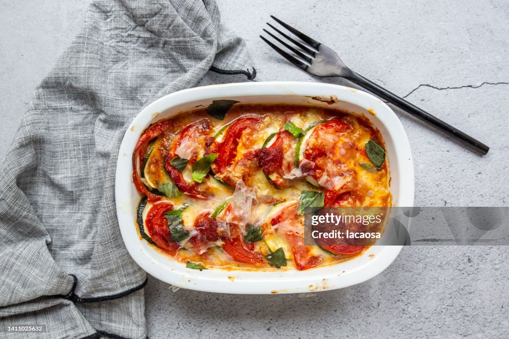 Tomato zucchini casserole