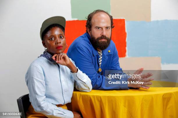 Actor Brett Gelman and director/writer Janicza Bravo are photographed for Los Angeles Times on August 11, 2017 in El Segundo, California. PUBLISHED...
